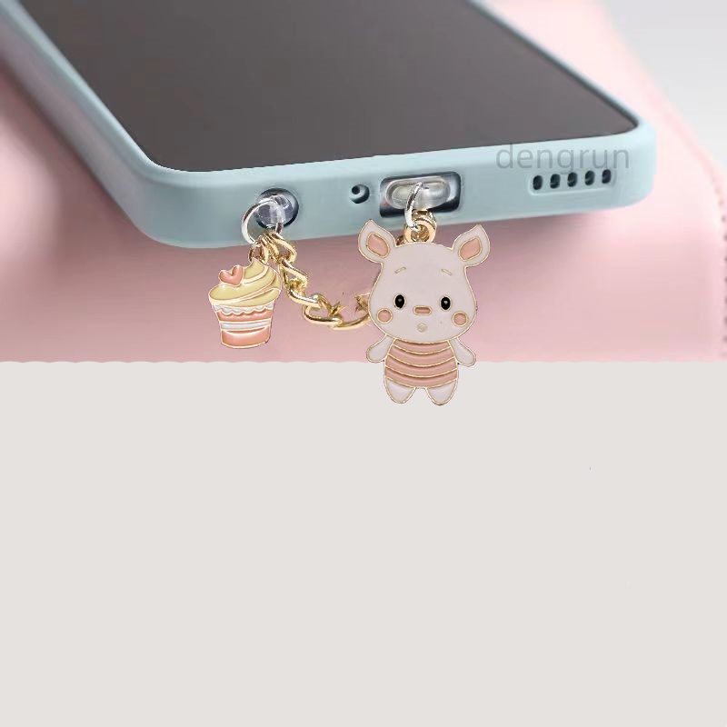 จี้ห้อยโทรศัพท์อนิเมะน่ารักๆ pooh disney ดิสนีย์หมีพูห์ จุกกันฝุ่นโทรศัพท์ type c จุกกันฝุ่นลําโพง iphone ที่ห้อยโทรศัพท์มือถือ - รูปที่ 7