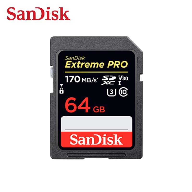 การ์ดหน่วยความจำกล้องSanDisk Memory Card 32GB SD Card 64GB 128GB 256GB SDXC Extreme PRO 170MB/s Flash Drive for Cameraก0