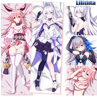 ปลอกหมอน พิมพ์ลายการ์ตูนอนิเมะ Dakimakura Honkai Impact 3rd Yae Sakura Bronya Game แฮนด์เมด