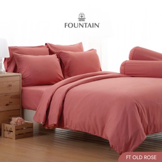 Fountain FT Old rose รุ่น Color สีพื้นโทนสีโอลด์โรสให้สัมผัสนุ่มสบายด้วยชุดเครื่องนอนฟาวน์เทน ผ้าปูที่นอน ผ้าห่มนวม