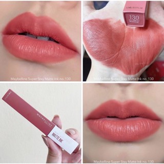 Maybelline Super Stay Matte Ink เบอร์ 130 สีออกส้มแดงอมชมพู