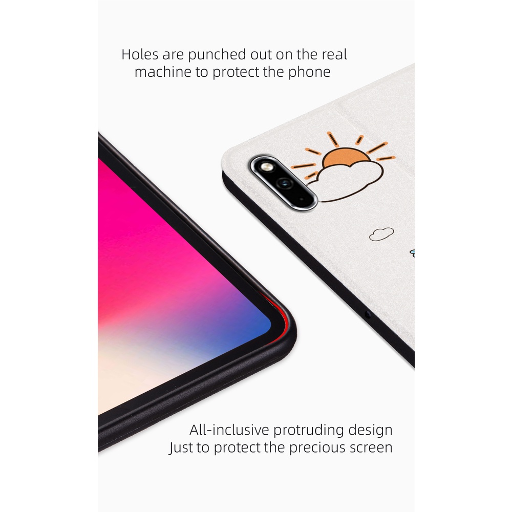 สําหรับ Huawei MatePad 10.4 นิ้ว BAH3-W09,BAH3-AL00,BAH3-L09,BAH3-W59,BAH4-L09,BAH4-W09 เคสแท็บเล็ต, น่ารักการ์ตูนรูปแบบฝาครอบหนังคุณภาพสูง ราคา ถูกที่สุด ดีลบีเคเค แกลเลอรีภาพที่ 8