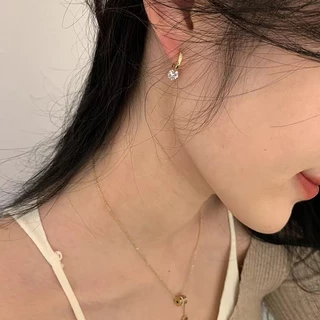 จากไทย 1วันถึง💕ต่างหูเพทายขนาดเล็ก | เรียบง่าย สวยหรูหรา | เข้ากับทุกการแต่งกาย สำหรับสุภาพสตรี