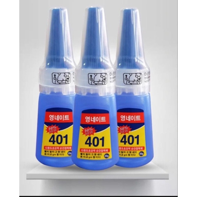 กาว401ติดเล็บ PVC เล็บปลอม