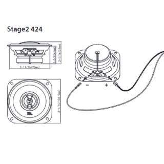 ลำโพงคู่ JBL GT7-4/STAGE2 424 ลำโพง 4 นิ้ว ดอกลำโพง ลำโพงแกนร่วม ลำโพงรถยนต์ 1คู่ ลำโพง เครื่องเสียงรถยนต์