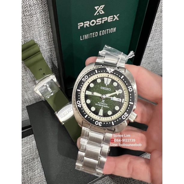 💢NEW  Seiko Prospex 🐢🐢Turtle Seiko Prospex Green Turtle 🐢🐢Limited Edition  -รุ่นSRPJ51K จำนวนจำกัด1,200 เรือนเท่านั้น  🤩