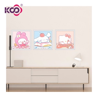 【KS】ภาพวาดปักเพชร ลายการ์ตูน Cinnamoroll เฮลโลคิตตีน่ารัก 5D ขนาด 30x30 ซม. 40x40 ซม. 50x50 ซม. สําหรับเด็ก ผู้ใหญ่ ตกแต่งบ้าน DIY