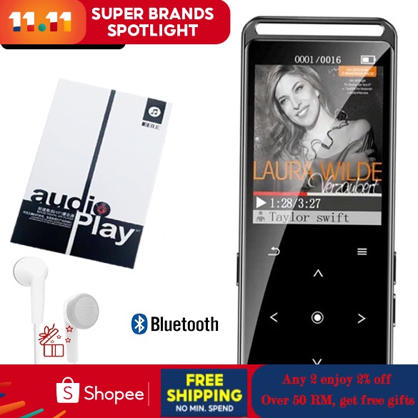 ஐ Newest BENJIE M6 Bluetooth 5.0 Lossless MP3 Player 16GB HiFi Portable