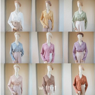 with.it.store - TP0416 เสื้อเชิ้ตปกสวย