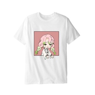 เสื้อเชิ้ตแขนสั้น ไม่ต้องรีด เสื้อยืด พิมพ์ลาย Mitsuri Demslayerga Kawaii น่ารัก สไตล์ญี่ปุ่น สําหรับผู้ชาย