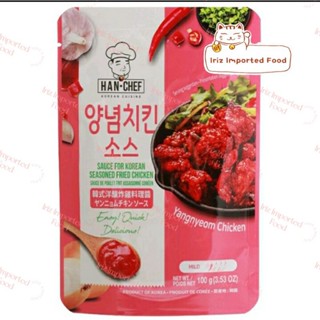 เชฟฮัน ซอสเผ็ดเกาหลี Han Chef Sauce Korean Seasoned Fried Chicken Yangnyeom Chicken 100g.