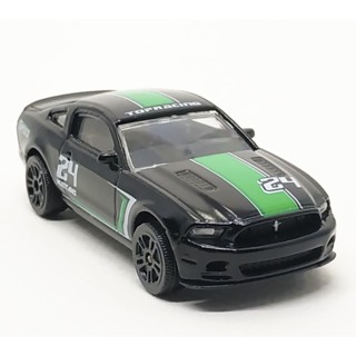 Majorette Ford Mustang Boss - Top Racing no.24 Black ล้อ D5SB Scale 1/61 (8cm) ไม่มี package