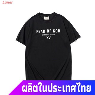 เสื้อยืดโอเวอร์ไซส์ เสื้อยืดกีฬา เสื้อยืด Fear Of God Essentials ฤดูกาลที่หก Oversized Popular T-shirtsS-4XL