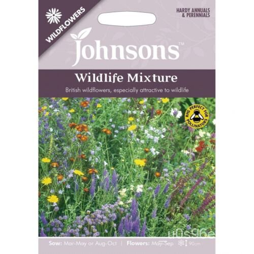 เมล็ด Johnsons - Native British Wildflowers Wildlife Mixed Seeds Packet - Freepost ผักชี