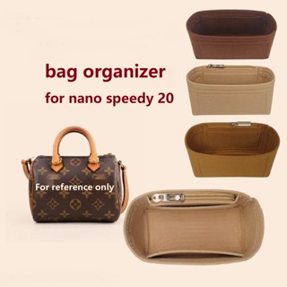 【นุ่มและเบา】ที่จัดระเบียบกระเป๋า l.v nano speedy 20 ที่จัดกระเป๋า  bag organiser in bag ที่จัดทรง  organizer insert