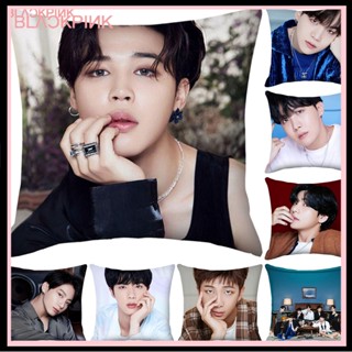 [BTS] ปลอกหมอนนุ่ม พิมพ์ลาย BTS สําหรับตกแต่งบ้าน โซฟา