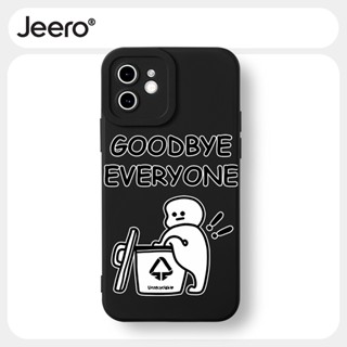 Jeero เคสไอโฟน เคสซิลิโคนนุ่มกันกระแทกน่ารักตลก เคสโทรศัพท์ Compatible for iPhone 15 14 13 12 11 Pro Max SE 2020 X XR XS 8 7 6 6S Plus พลัส HFF2743