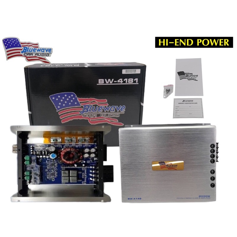 ขายPower CLASS-D​4CH​ Bluewaveรุ่น BW-4181​ 2000WATT​ MAXของใหม่