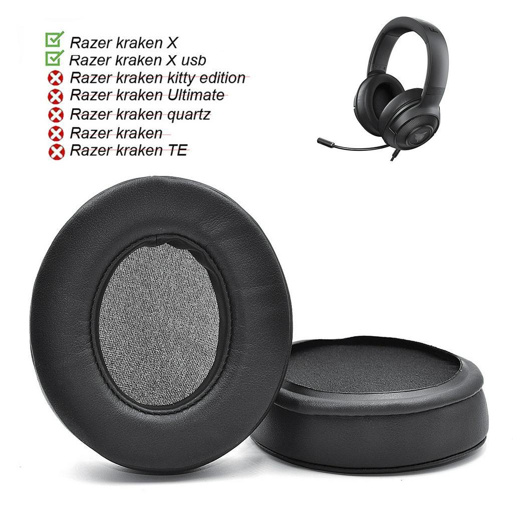 ♣♗แผ่นรองหูเปลี่ยนแถบคาดศีรษะสำหรับชุดหูฟัง Razer kraken X / kraken X USB