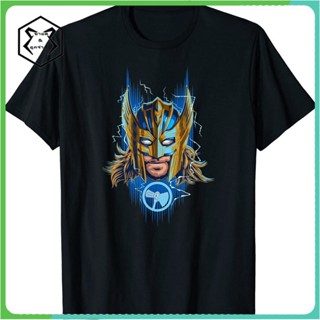 เสื้อเชิ้ตแขนสั้น เสื้อยืดแขนสั้น ราคาส่ง เสื้อยืด ลาย Marvel Thor Love and Thunder สีทอง สําหรับผู้ใหญ่