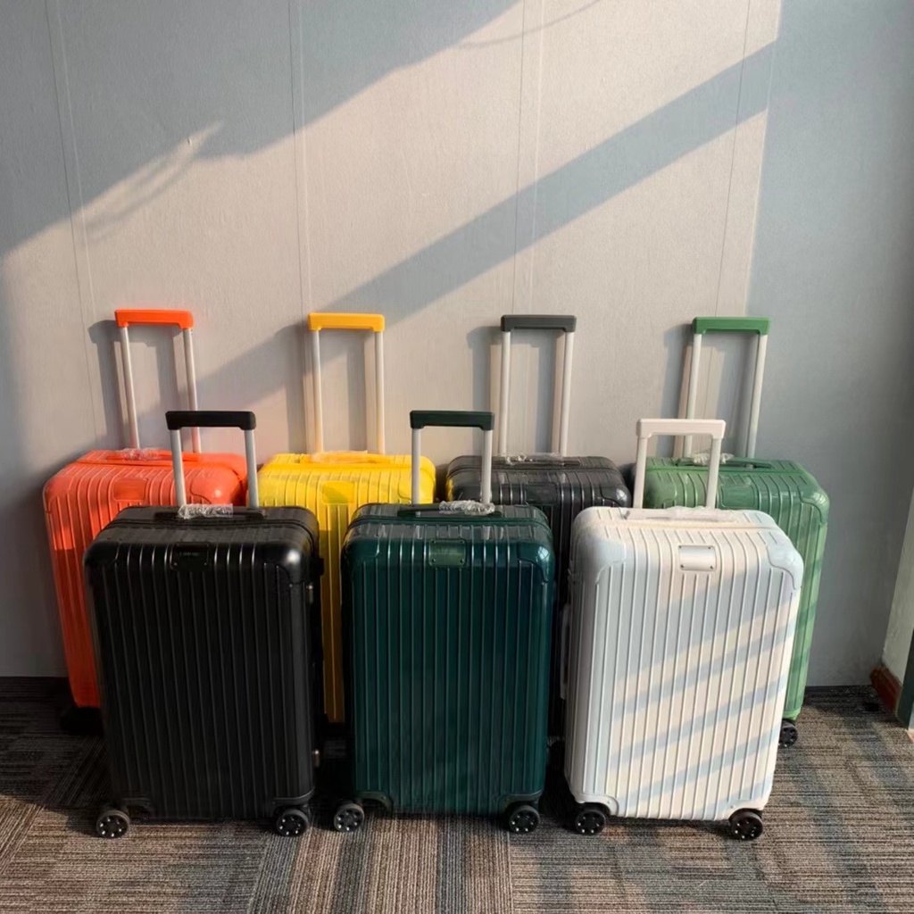 【มาใหม่】RIMW กระเป๋าเดินทาง PC มีซิป สีพื้น น้ําหนักเบา สไตล์คลาสสิก 20 24 28 นิ้ว