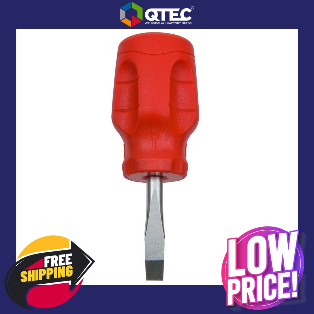 (ส่งฟรี) ไขควงปากแบนแท่งกลม PROTO JK14112R - Size 1/4" X 1-1/2"