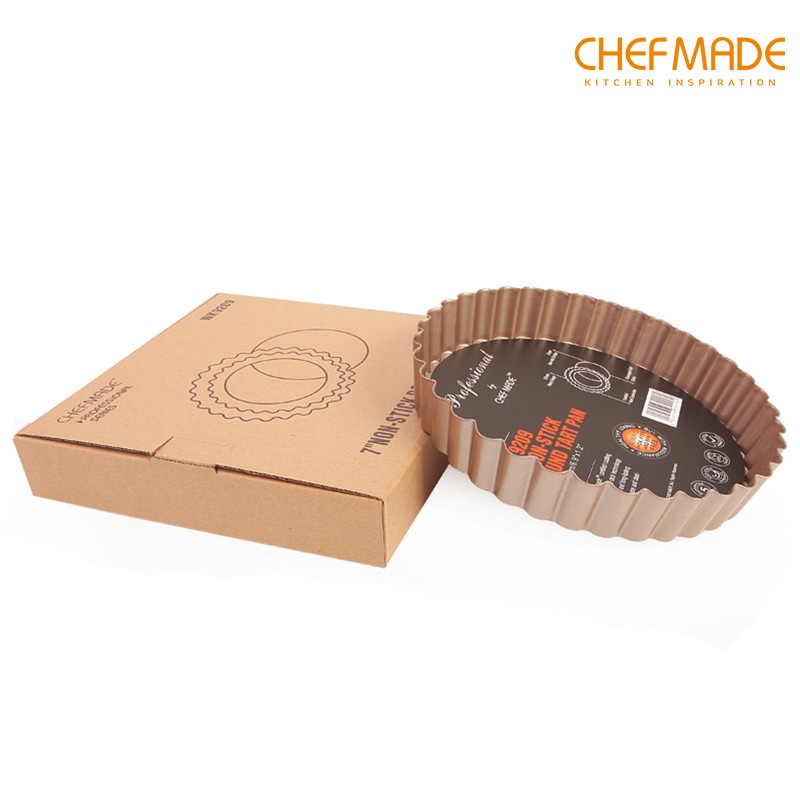 ถาดพาย พิมพ์ทาร์ต  รุ่น  WK9209 Chefmade ขอบหยัก 7 นิ้ว   หยกออนไลน์