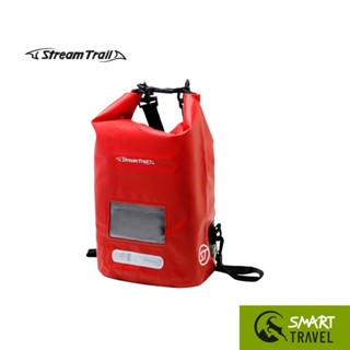 STREAM TRAIL ST DRY CUBE 10L กระเป๋ากันน้ำทรงกระบอก ขนาด 10 ลิตร สี RED