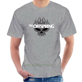 เสื้อยืด พิมพ์ลายโลโก้วงร็อค The Offspring สําหรับผู้ชาย085592 เสื้อยืดแขนสั้น คอกลม ผ้าฝ้าย 100% พิมพ์ลาย Lelaki Dewasa