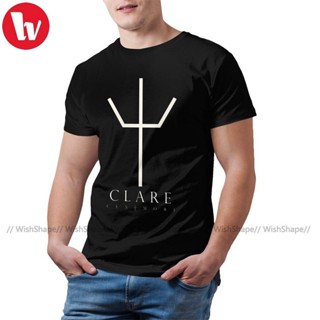 เสื้อยืดผู้ชาย เสื้อยืดลําลอง ผ้าฝ้าย แขนสั้น พิมพ์ลาย Claymore Clare 2 พลัสไซซ์ สําหรับผู้ชาย 100 ชิ้น