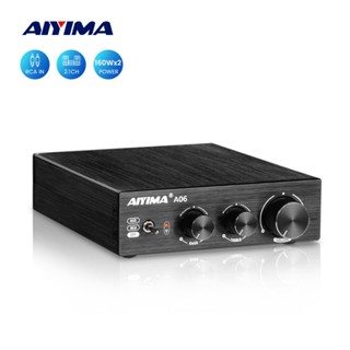 Aiyima เครื่องขยายเสียงสเตอริโอ A06 160Wx2 TDA7498E ช่องสัญญาณคู่ HIFI สําหรับลําโพง Passive