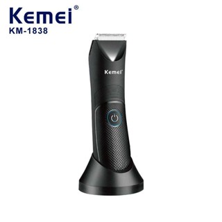 Kemei KM-1838 เครื่องโกนหนวดเคราไฟฟ้า Usb อเนกประสงค์ ล้างทําความสะอาดได้ สําหรับผู้ชาย