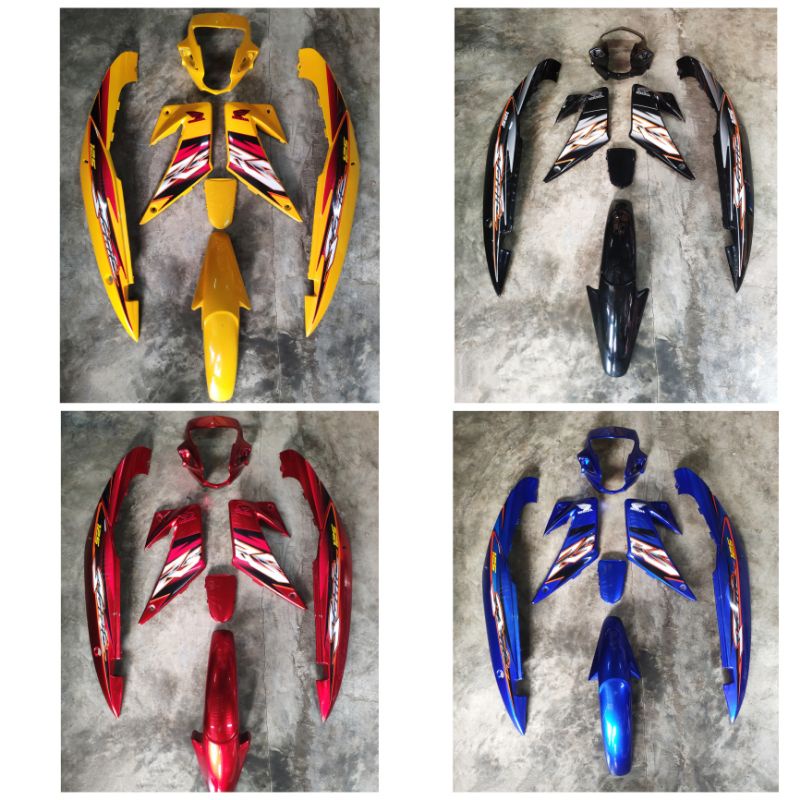 ชุดเฟรม 7 ชิ้น Sonic ใหม่ ปี 2004 โซนิค 125 สวย เงา ประกอบสนิท ชุดสี ติดสติกเกอร์ จัดส่งวันต่อวัน