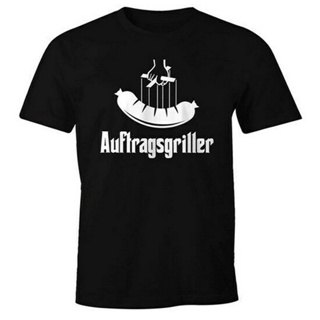 GILDAN เสื้อยืดแขนสั้น พิมพ์ลาย Auftragsgriller Sausage Bratwurst Grillfather แฟชั่นสําหรับผู้ชาย