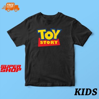 เสื้อแขนสั้น เสื้อยืดผ้าฝ้าย แขนสั้น คอกลม KIDS TOY STORY CARTOON TSHIRT UNISEX BOY GIRL_05