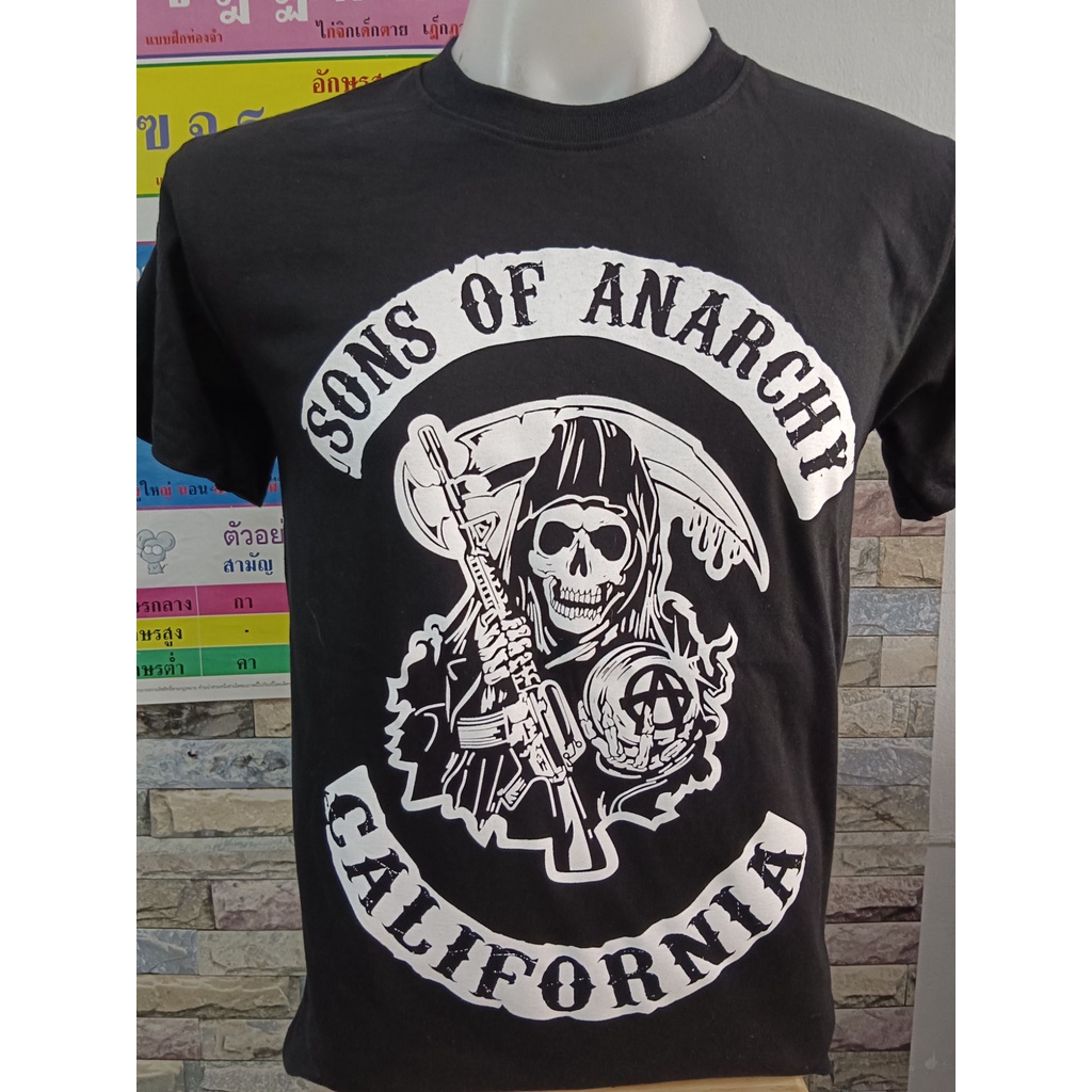 Handsome Haberdashery เสื้อยืด son of anarchy แนวคลาสสิค