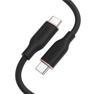 Anker A8553 สายเคเบิลพาวเวอร์ไลน์ III Flow USB-C to USB-C 100W (สีดํากลางคืน)