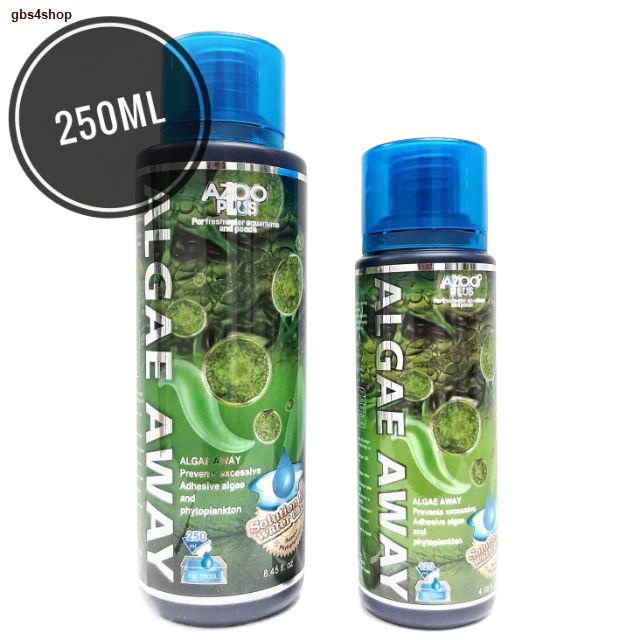 พร้อมส่งในไทยAZOO Algae Away (ปุ๋ยลดตะไคร้) 120 ml./250 ml. ลดตะไคร่น้ำ ยับยั้งการเกิดสาหร่าย ในตู้ไม้น้ำ