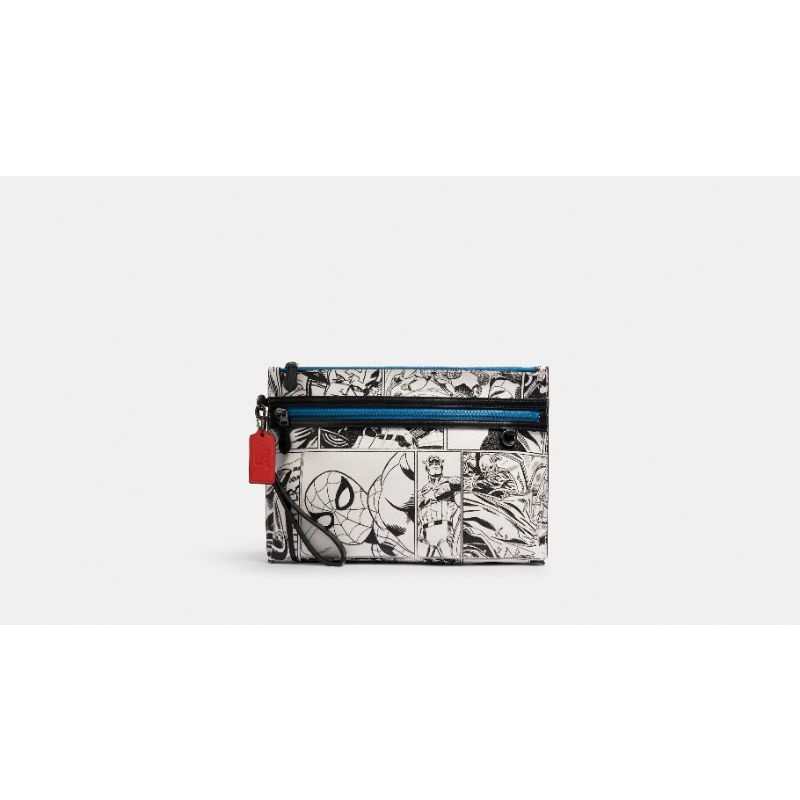 Coach │ Marvel Carryall Pouch With Comic Book Print