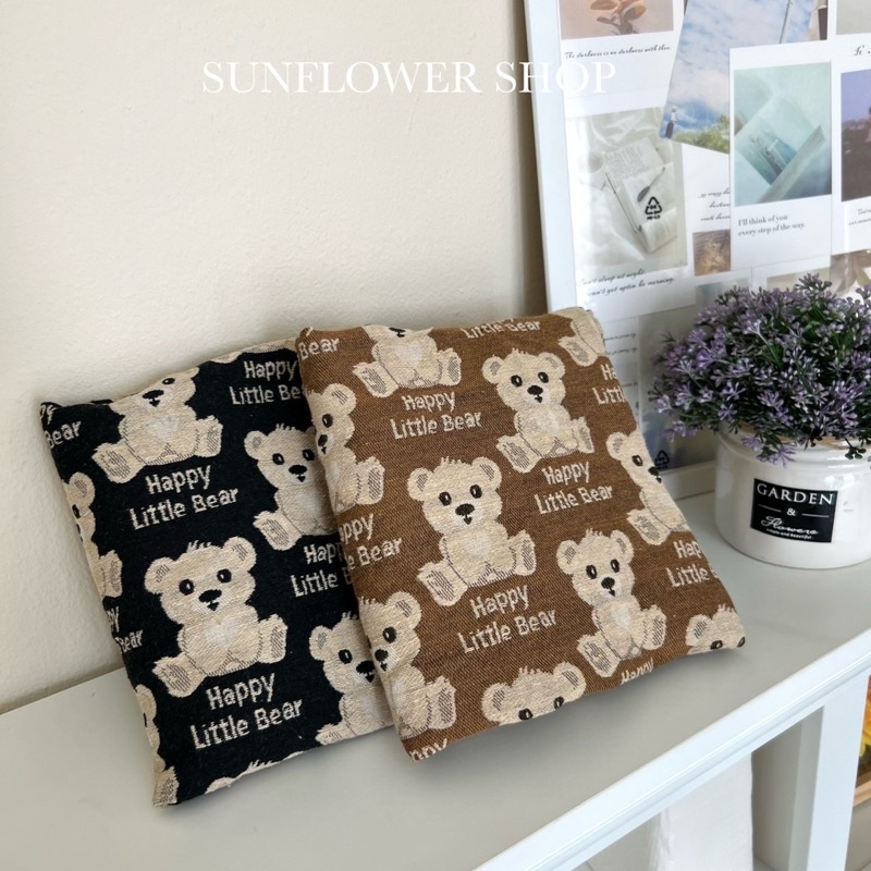 กระเป๋าผ้าราคาน่ารักลายน้องหมีสุดคิ้ว กระเป๋าผ้าราคาถูก ลดโลกร้อน SUNFLOWER SHOP