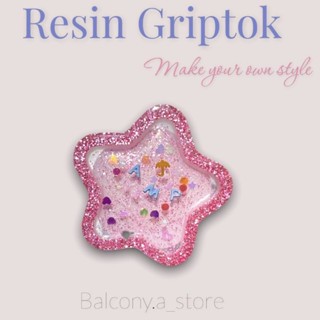 Balcony.a | Resin griptok shape collection เปลี่ยนสีตัวอักษรได้