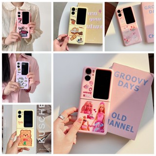 เคสโทรศัพท์มือถือ PC พับได้ กันกระแทก ลายการ์ตูนลูกสุนัข สําหรับ OPPO Find N2 Flip 5G