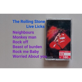 □มือ2 เทปเพลง rollingstones□อัลบั้ม Live licks (ลิขสิทธิ์แท้) (แนว rock)