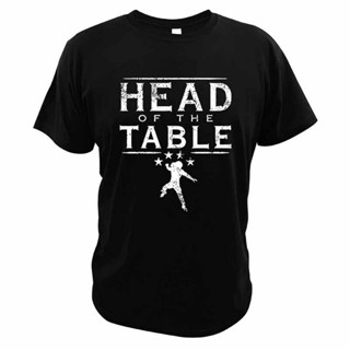 เสื้อเชิ้ตแขนสั้น ไม่ต้องรีด เสื้อยืดลําลอง ผ้าฝ้าย แขนสั้น พิมพ์ลาย Head Of The Desk Roman Reigns สไตล์ฮิปสเตอร์ แฟชั