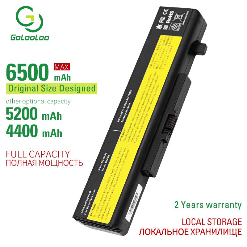 6500 MAh 6 Cells L11L6Y01แบตเตอรี่แล็ปท็อปใหม่สำหรับ LENOVO Y480 G480 V480 G580 L11M6Y01 Y580 G580AM