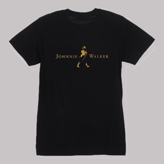 ผ้าฝ้ายแท้เสื้อยืด จอนนี่วอกเกอร์ Johnnie Walker เสื้อใส่สบาย ผ้า Cotton100% ผ้าดีหนานุ่มใส่สบาย Street shirt S-5XL