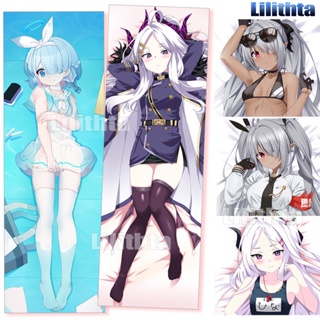 ปลอกหมอน พิมพ์ลายการ์ตูนอนิเมะ Dakimakura Archive Arona Hina Shiromi Iori Game สีฟ้า สําหรับตกแต่งบ้าน