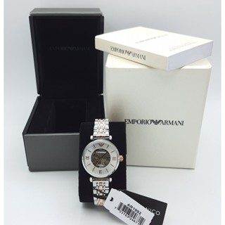 นาฬิกา EMPORIO ARMANI WOMENS AR1992 MECCANICO AUTOMATIC SILVER พร้อมกล่อง (ใหม่)