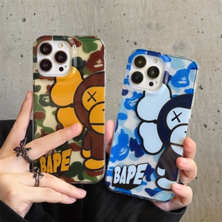 APE Monkey Soft Phone case for iphone 14 14pro 14promax 13 13pro 13promax High quality anti-fall material 12 12pro 12promax 11 Trend brand APE Cartoon Monkey pattern 2023 New Design