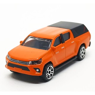 Majorette Toyota Hilux Revo - Series 3 Orange ล้อ D5S Scale 1/58 (8cm) ไม่มี package